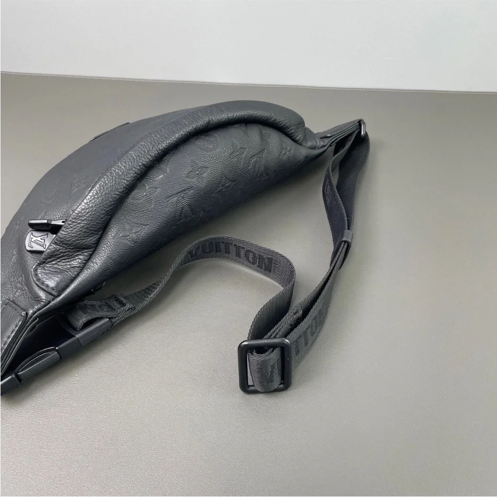 Louis Vuitton Black Monogram Embossed‎ Belt Bag
